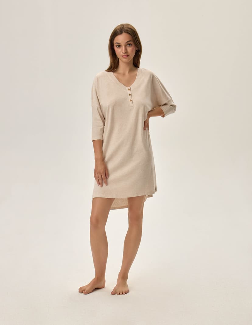 Dzianinowa sukienka Faida Beige 1