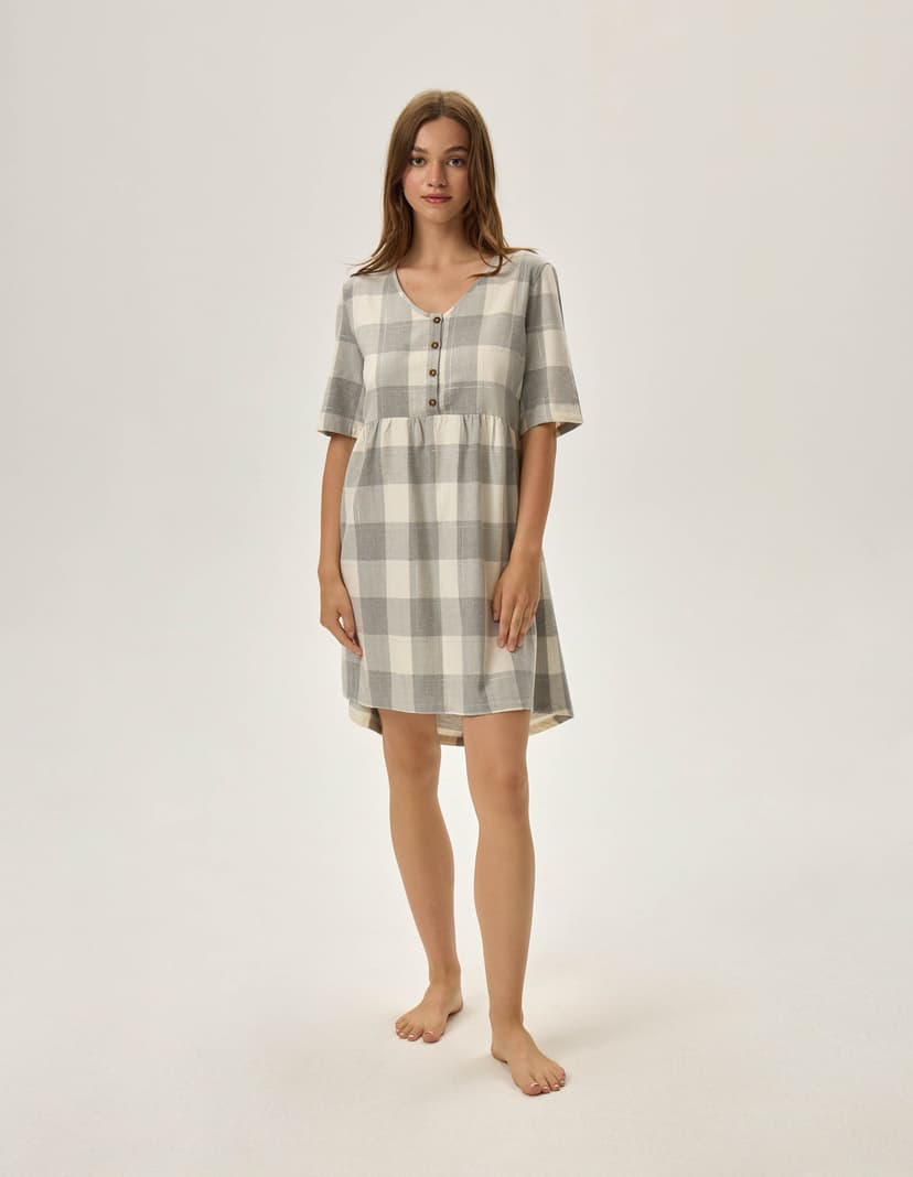 Koszula nocna Farris light-grey 1