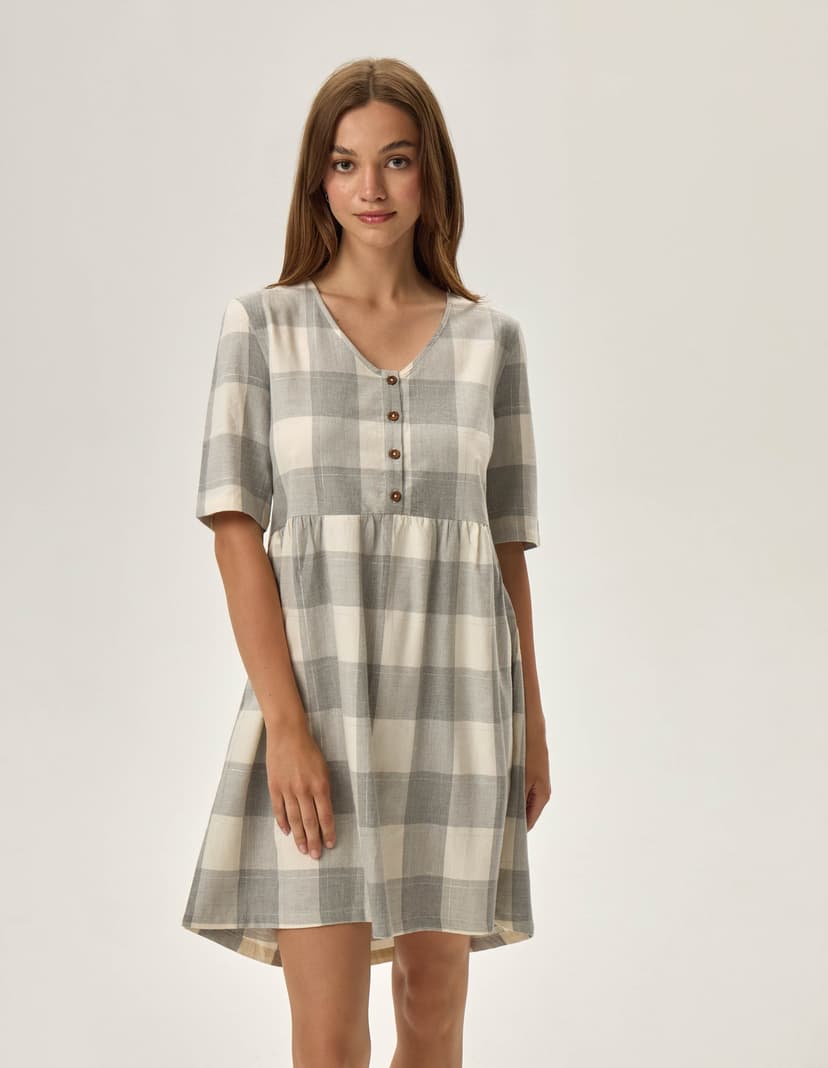 Koszula nocna Farris light-grey 2