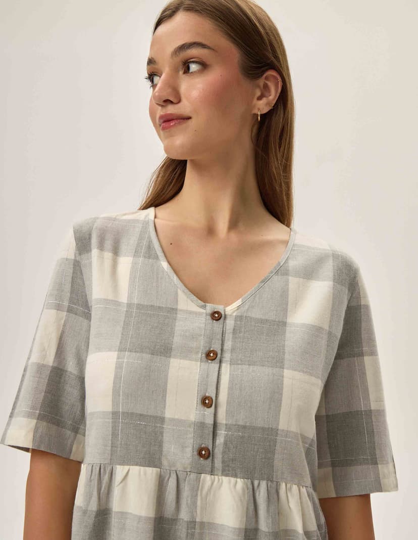 Koszula nocna Farris light-grey 3