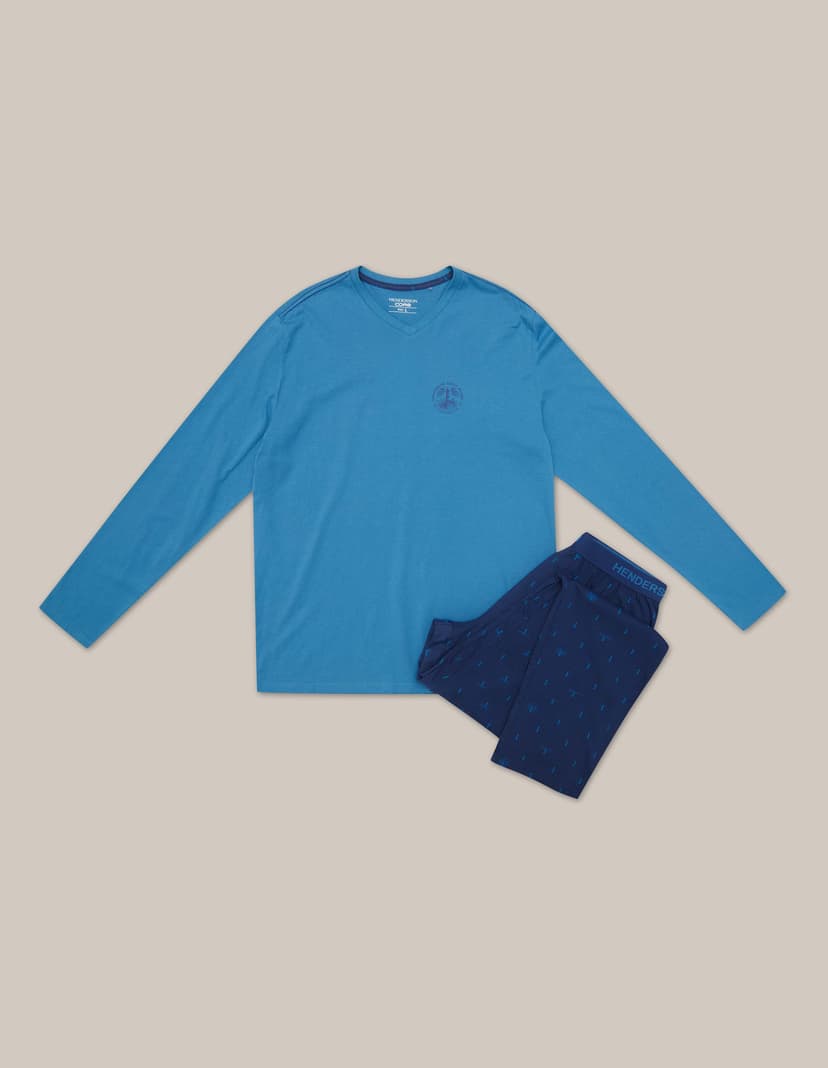 Pyjama Joger Blau 6