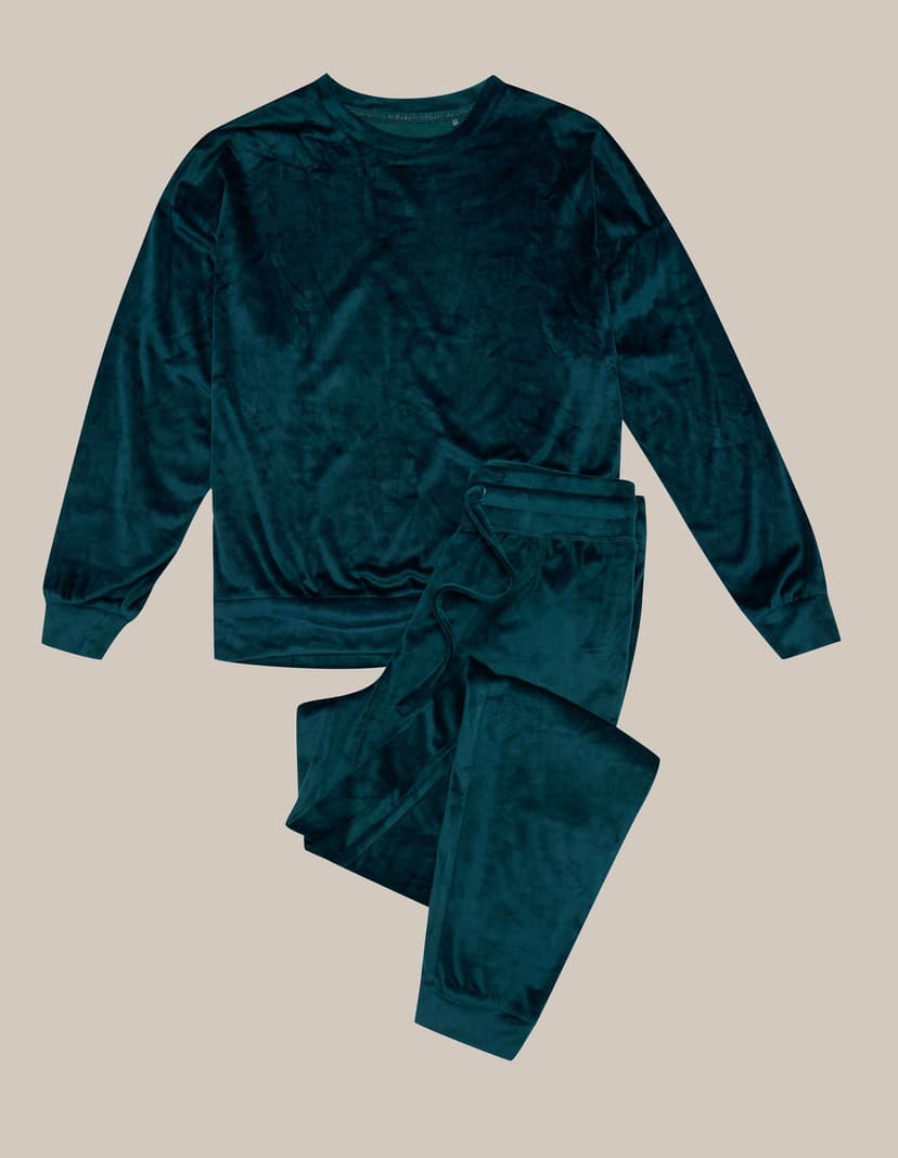 Welurowy dres Fain zielony 6