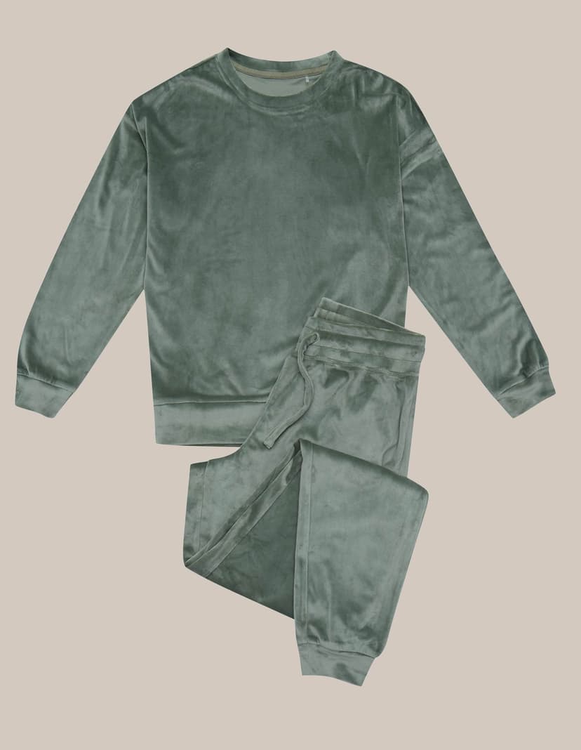Welurowy dres Fain zielony 6