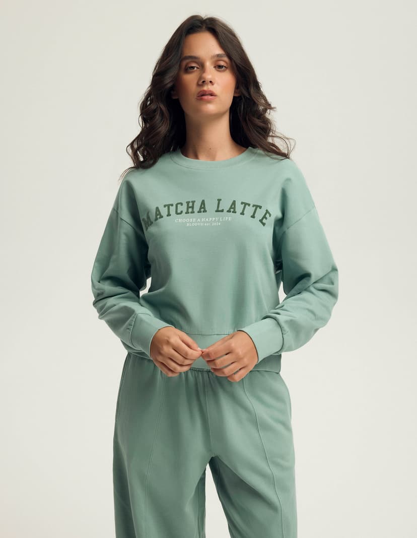Sweatshirt Bloovii Keithan Green 1