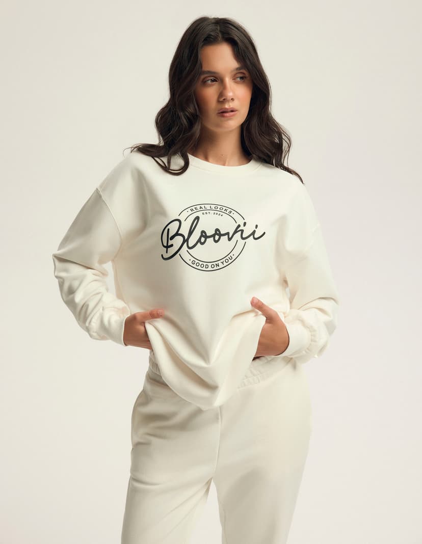 Sweatshirt Bloovii Lee cream 1