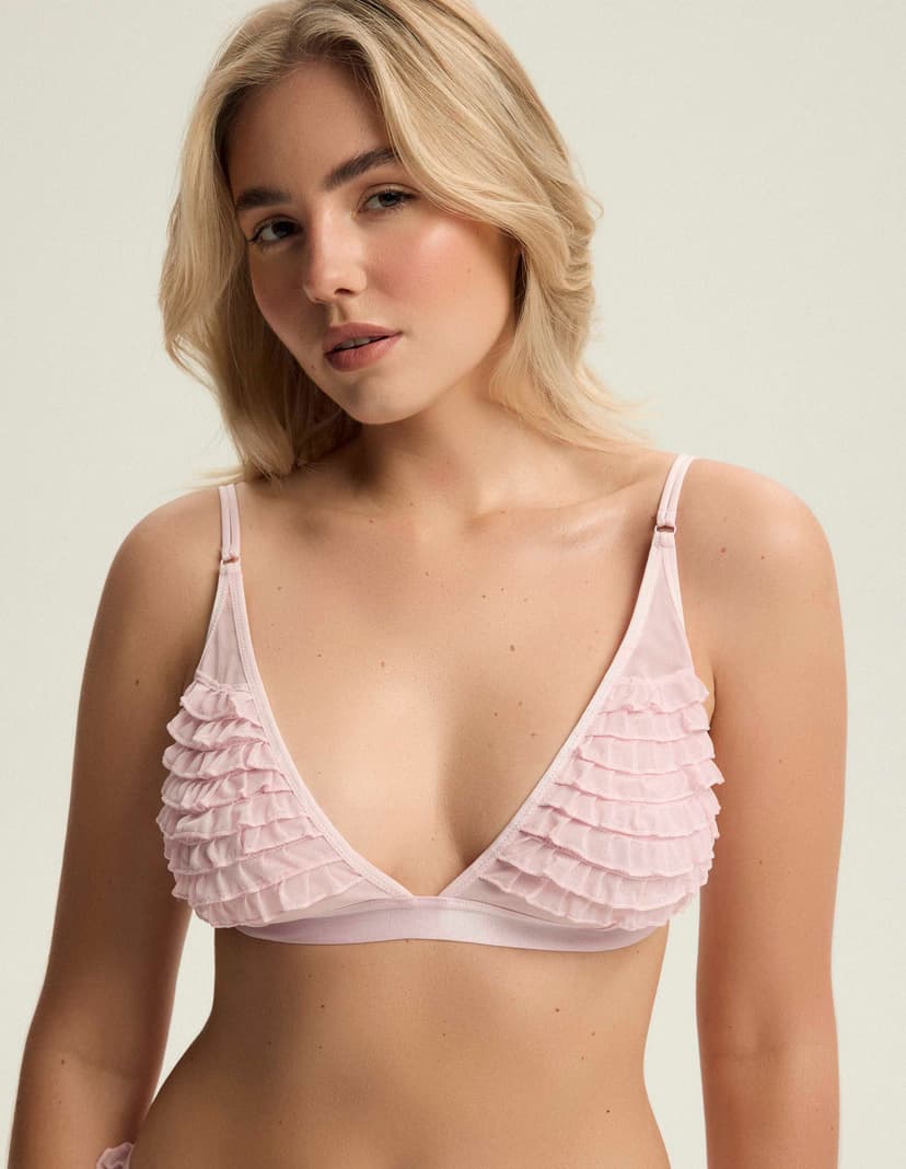 Triangle bra Bloovii Afrill pink 2