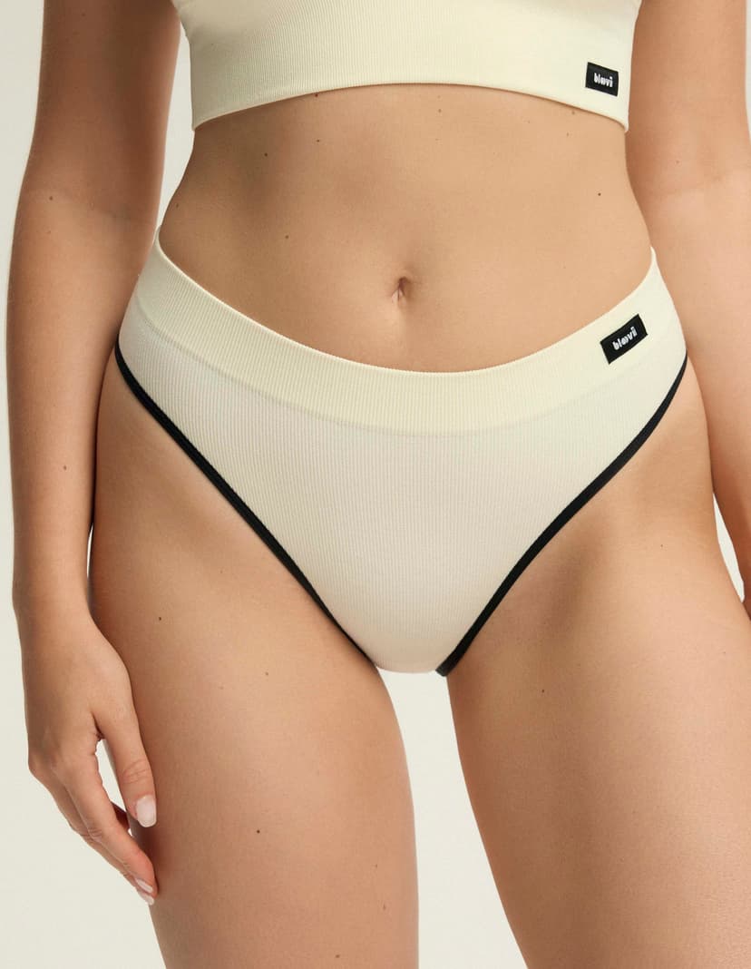 High-waisted panties Bloovii Arlan cream 3
