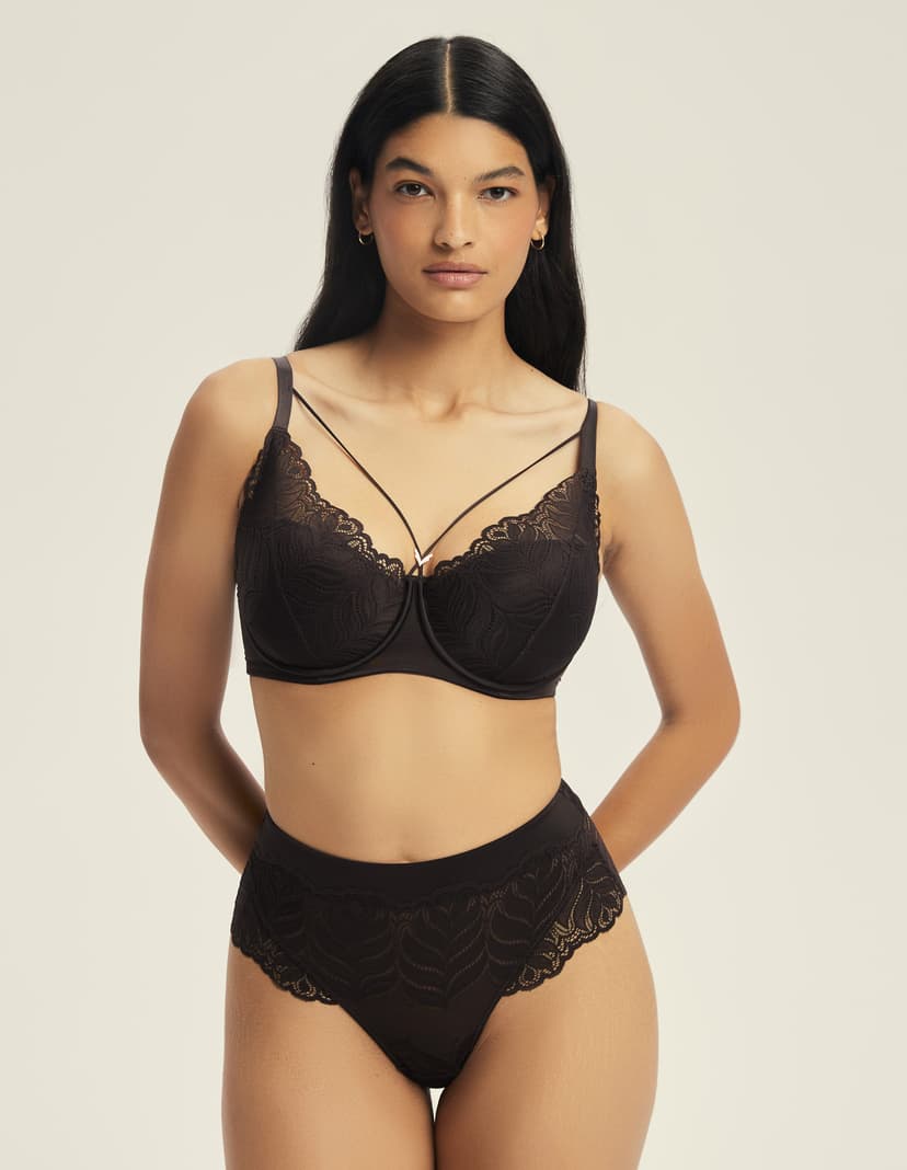 Padded bra Korin brown 5