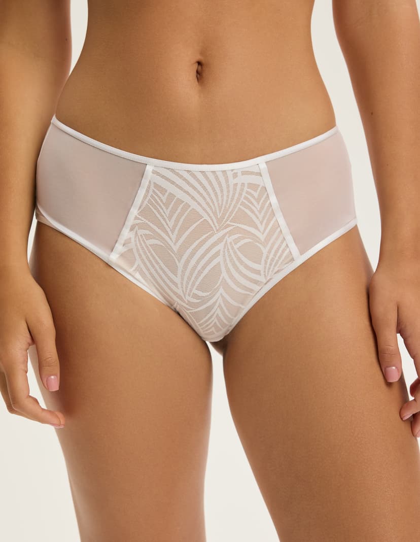 High-waisted panties Nacre cream 3