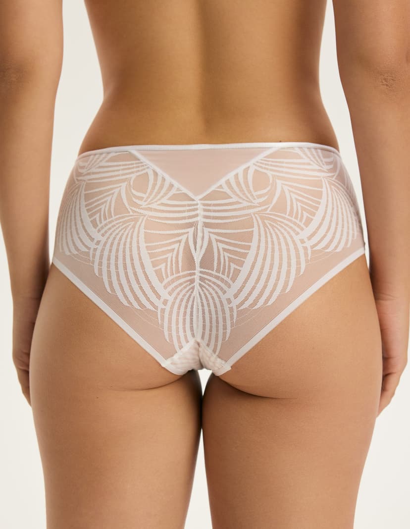High-waisted panties Nacre cream 4