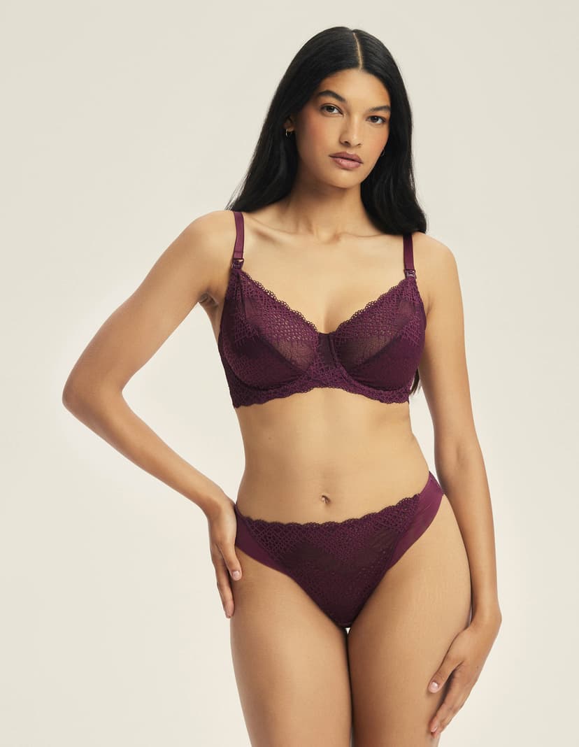 Maternity bra Caris maroon 1