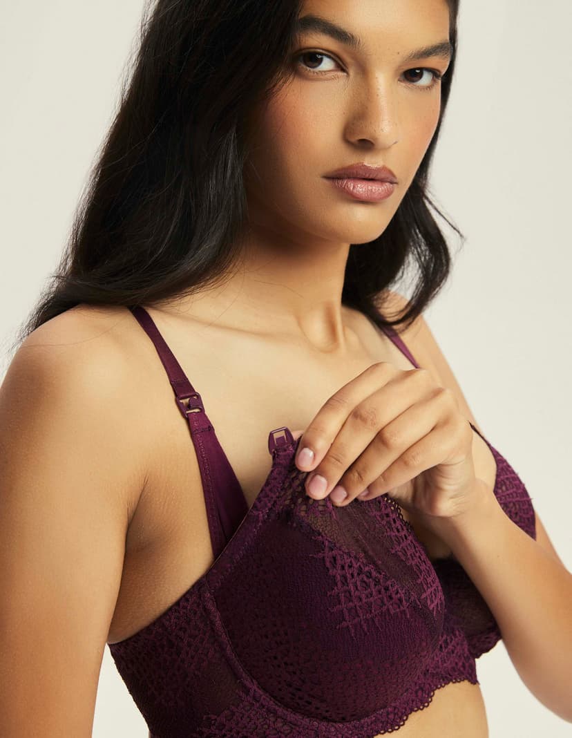 Maternity bra Caris maroon 3