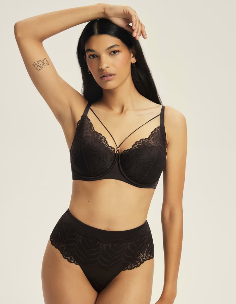High-waisted panties Korin brown 1