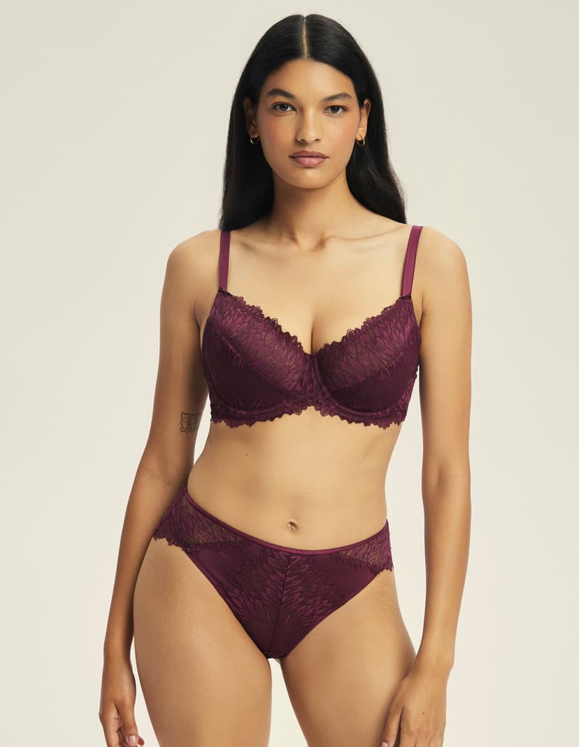Soft bra Ofiel maroon 1