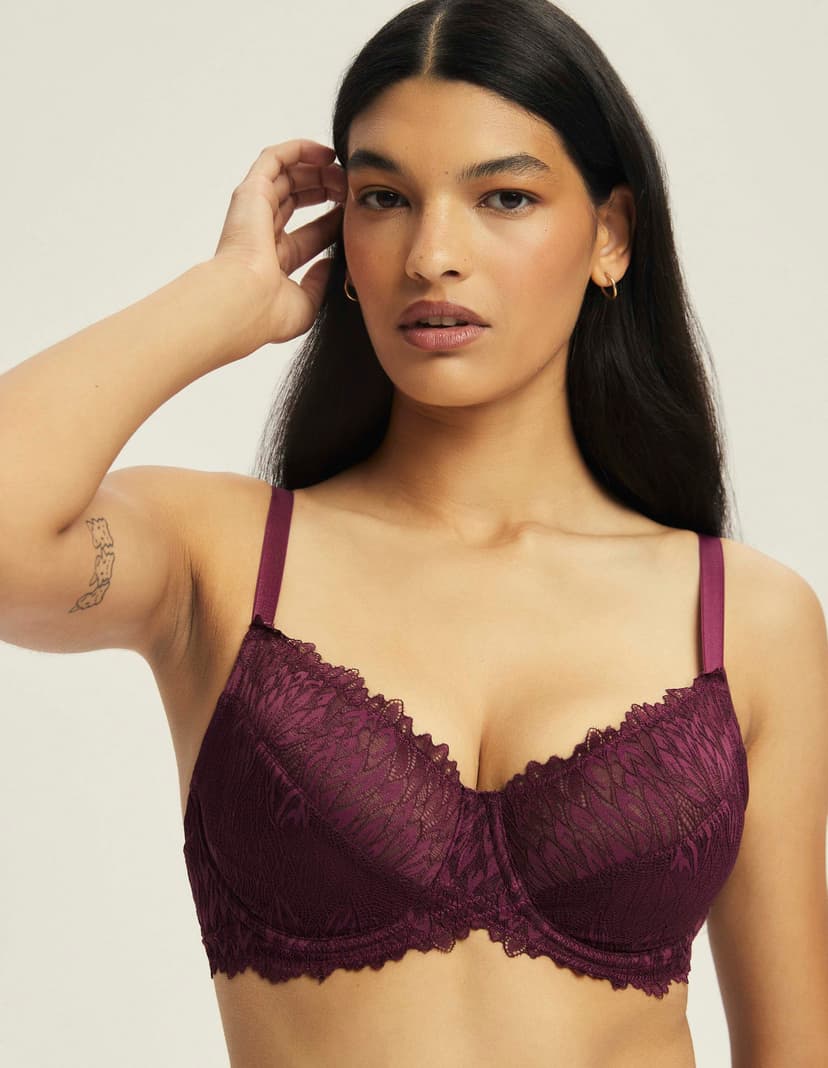 Soft bra Ofiel maroon 2
