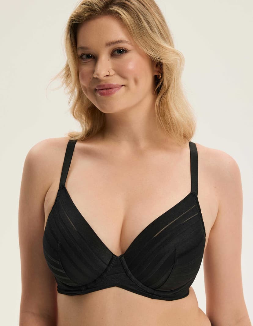 Biustonosz push-up Ciga czarny 3