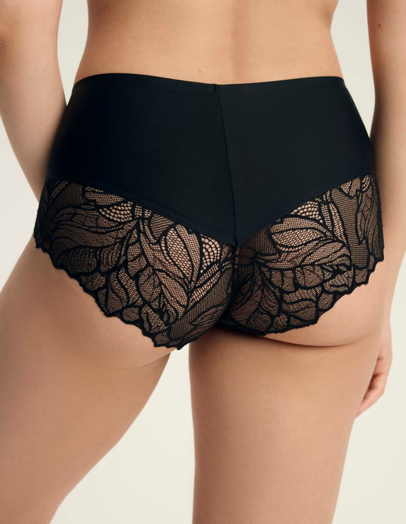 Höschen mit hoher Taile Pansy (2 paar) Schwarz 3