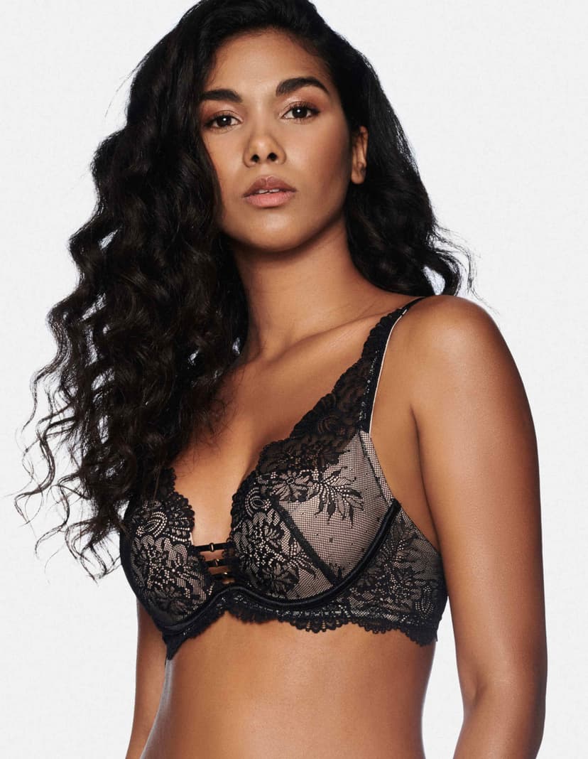Push-up BH Ramira Schwarz-und-gold 1