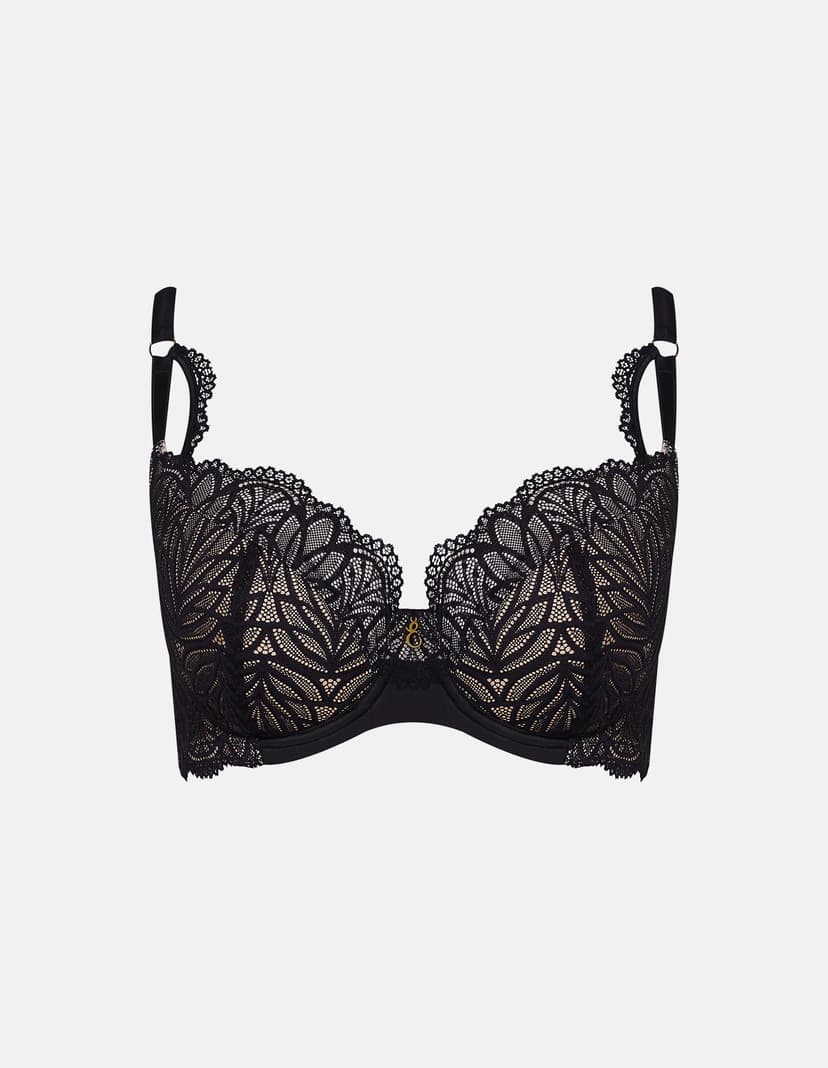 Halb-Gepolsterter BH Rumba Schwarz-und-gold 6