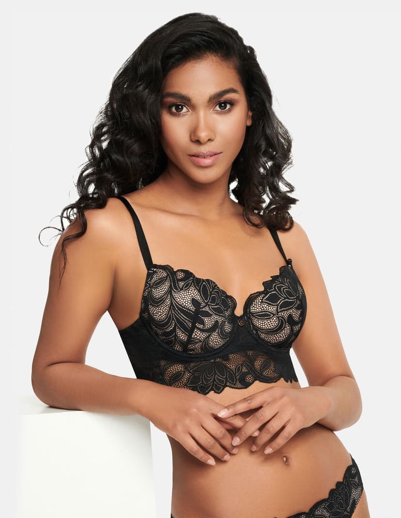Push-up BH Angelica Schwarz-und-gold 1