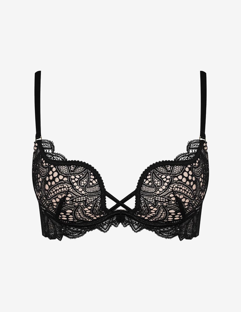 Push-up BH Claudia Schwarz-und-gold 6
