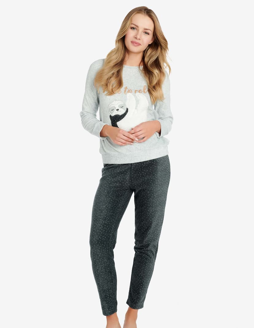 Sweatjacke Drew Hellgrau 3