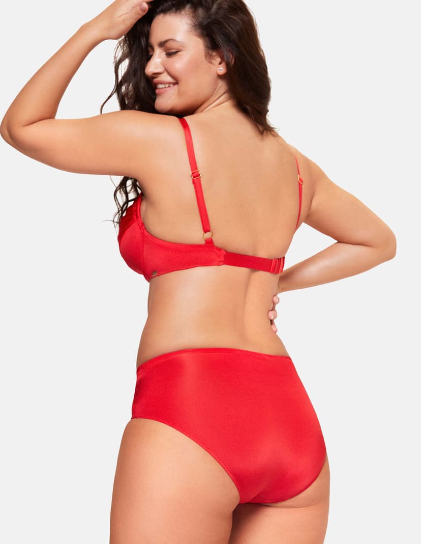 Bikini-Slip Aqua Rot 2
