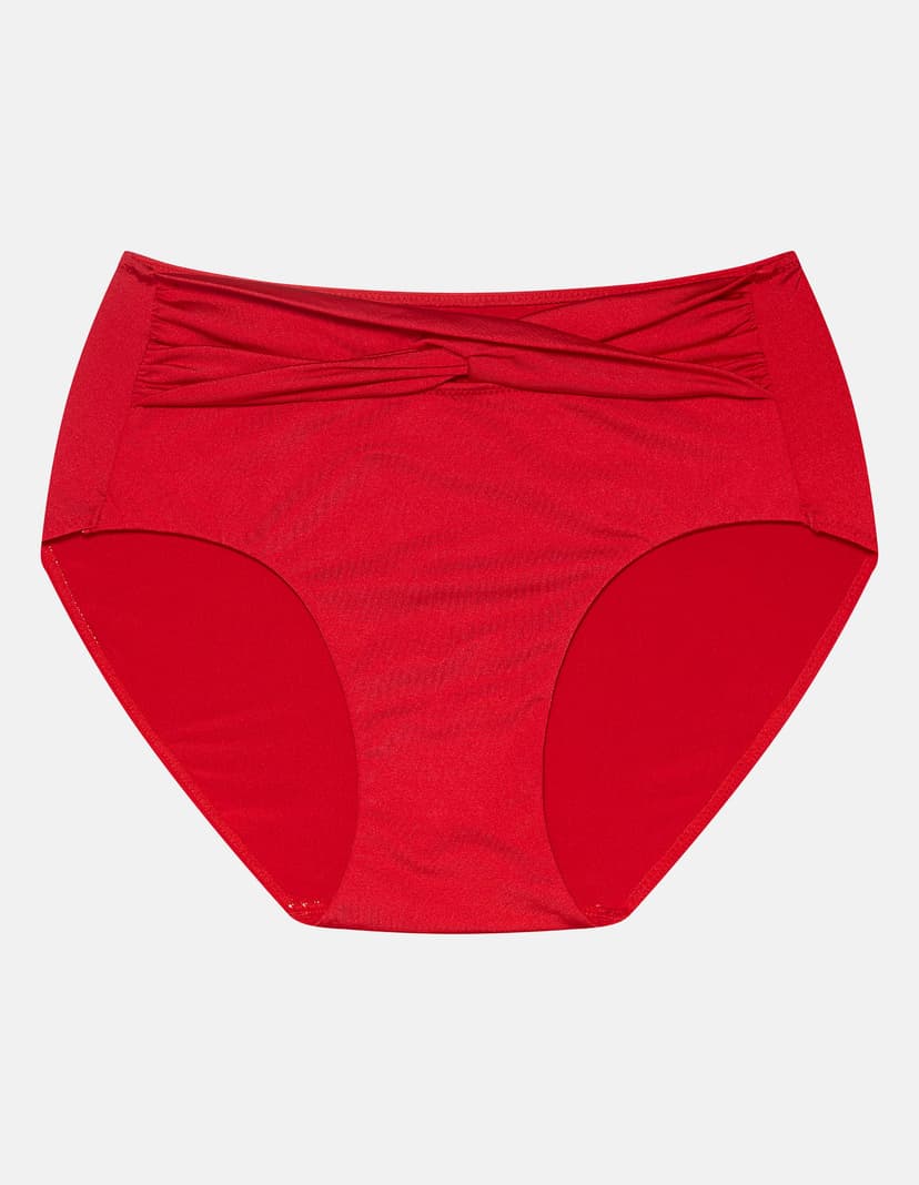 Bikini-Slip Aqua Rot 5