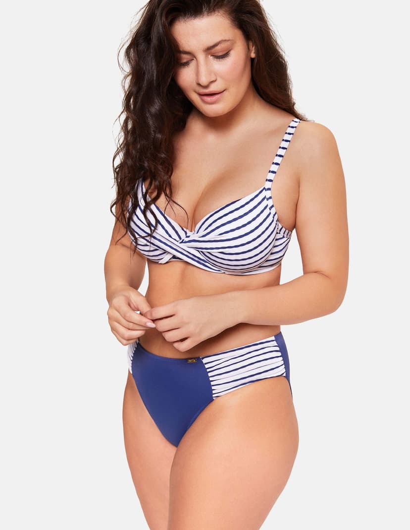 Bikini-Slip Marine Navy-Blau 1