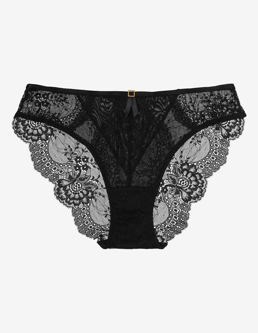 Slip Botanic Schwarz 6