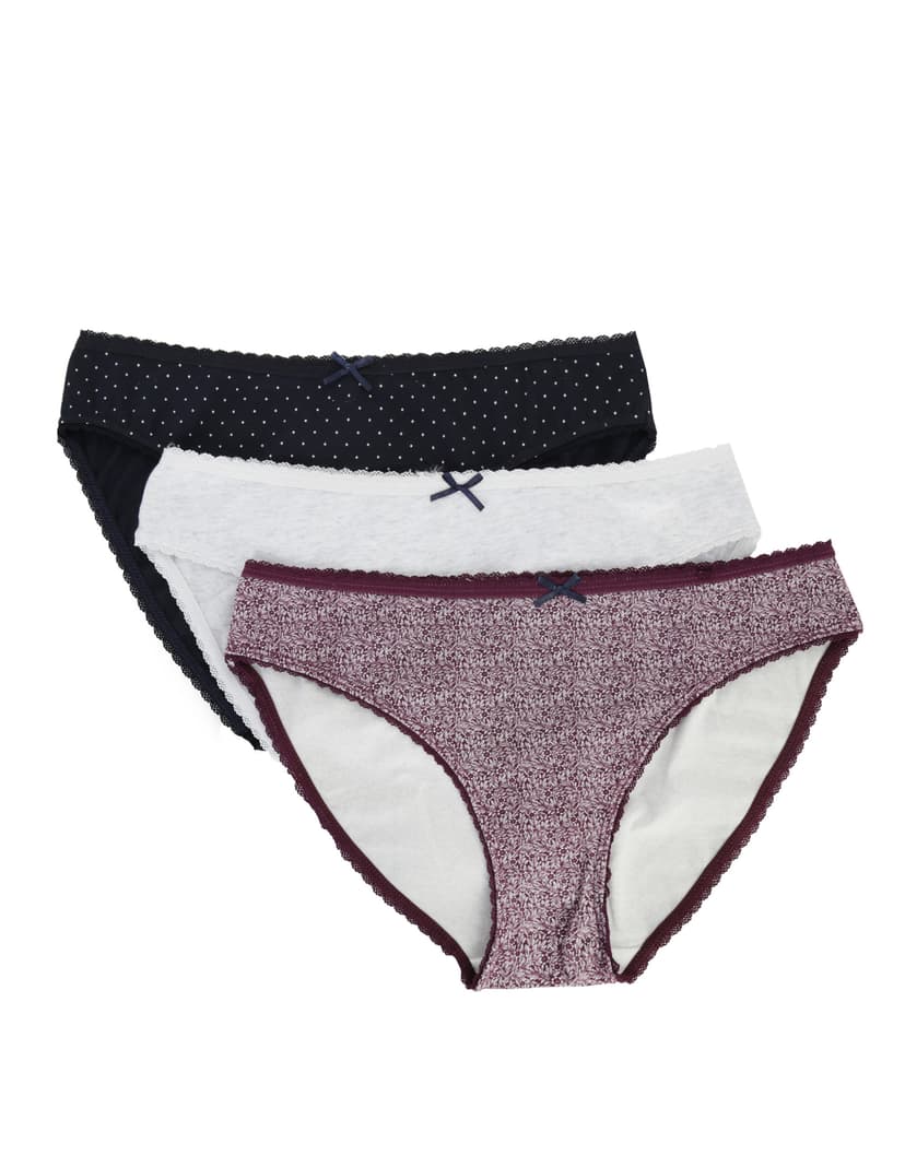 Slip Mia-Mia (Dreierpack) Navy-Blau 1