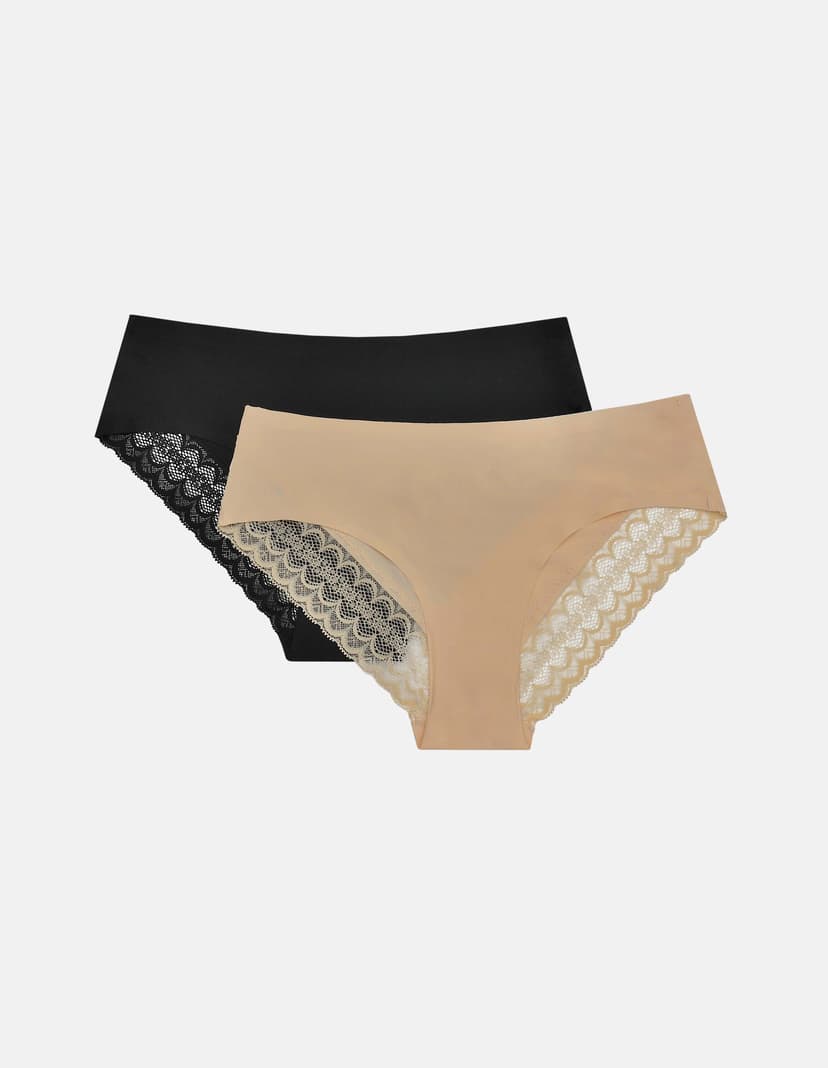 Slip Parisa (Doppelpack) Schwarz 2