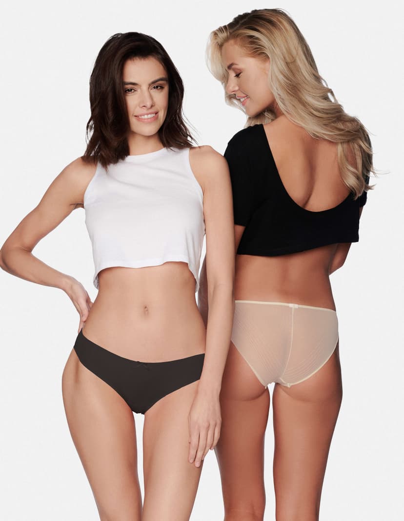 Slip Poesy (2 paar) Schwarz 1