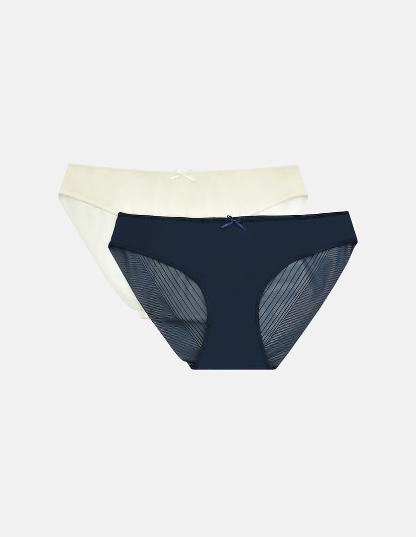 Slip Poesy (Doppelpack) Navy-Blau 3