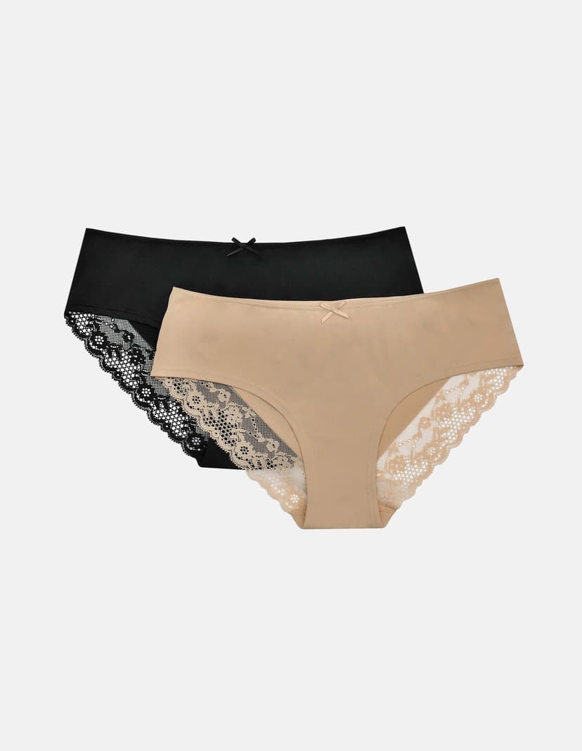 Slip Priya (Doppelpack) Schwarz 2