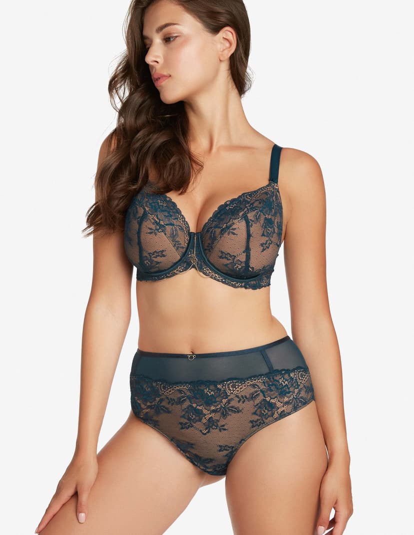 Höschen mit hoher Taille Brava Blau 1