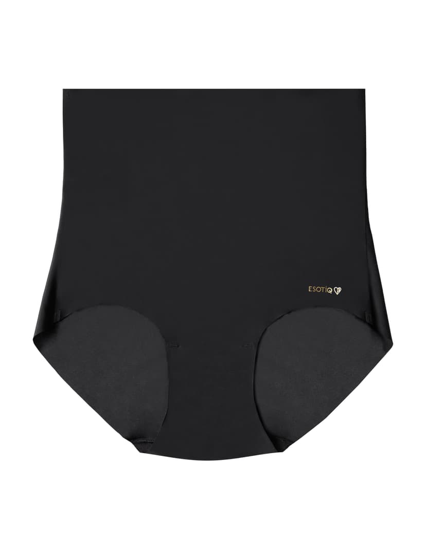High-waisted briefs Plain Black 6