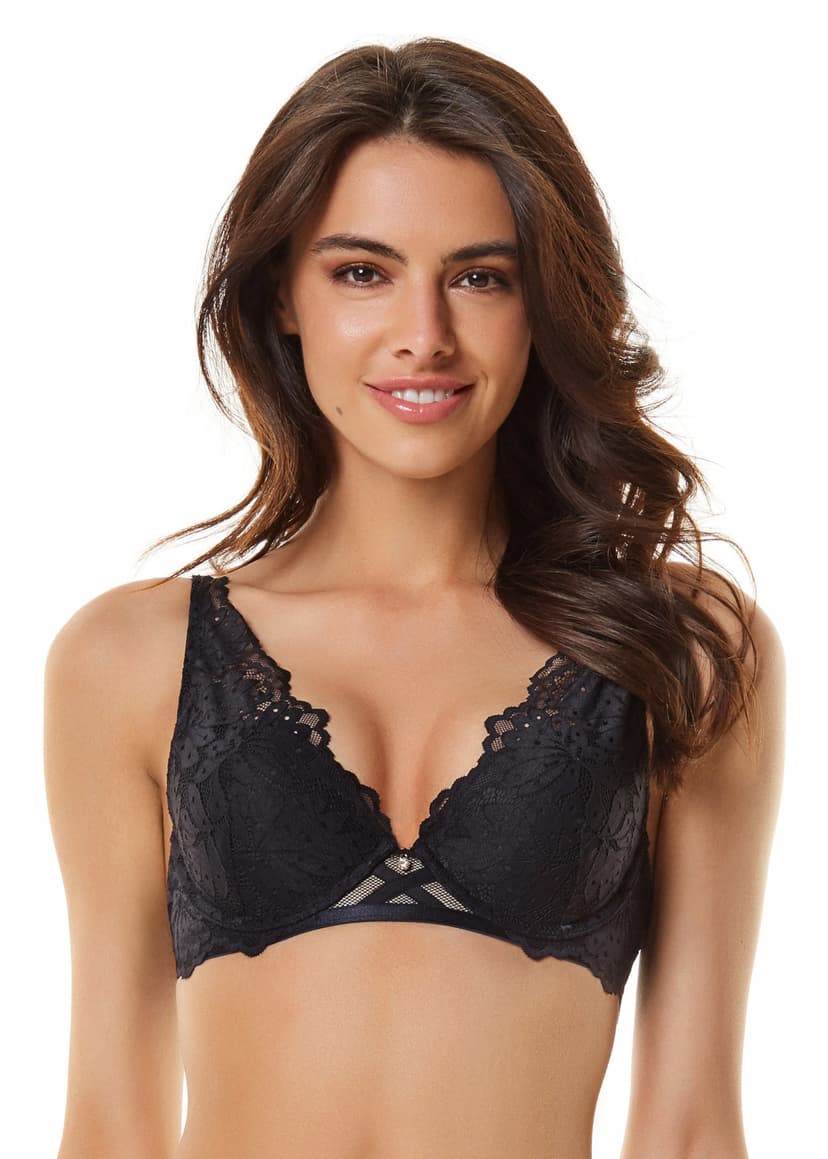 Push-up BH Flora Schwarz 1