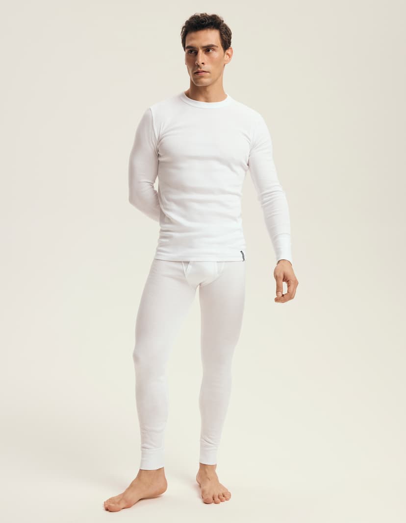 Cotton long jonhs White 4