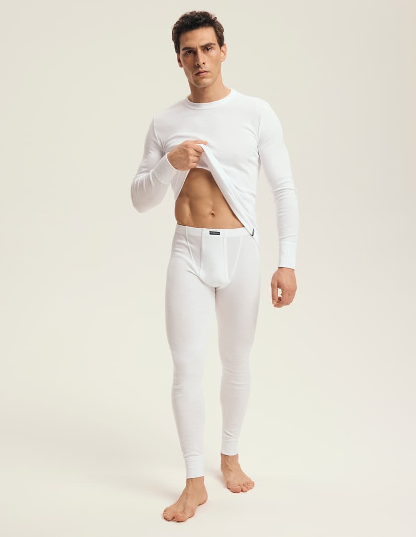 Cotton long jonhs White 1