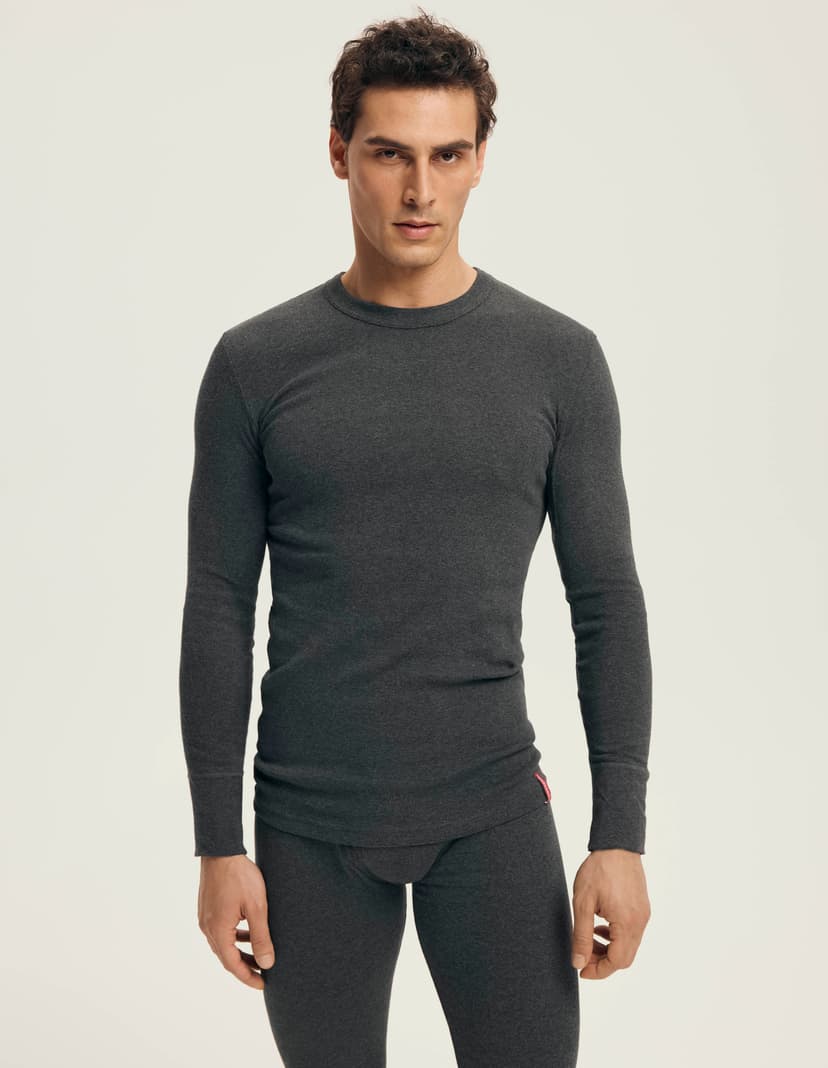 Cotton long-sleeved T-shirt Grey 2