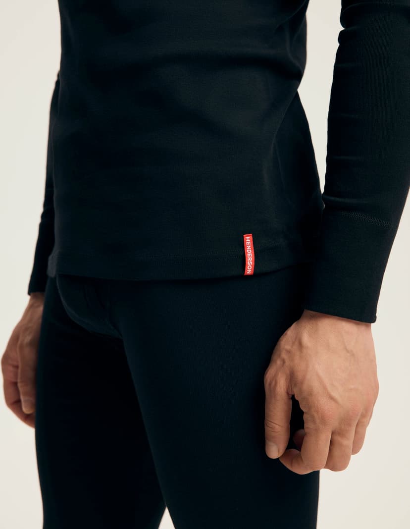 Cotton long-sleeved T-shirt Black 2