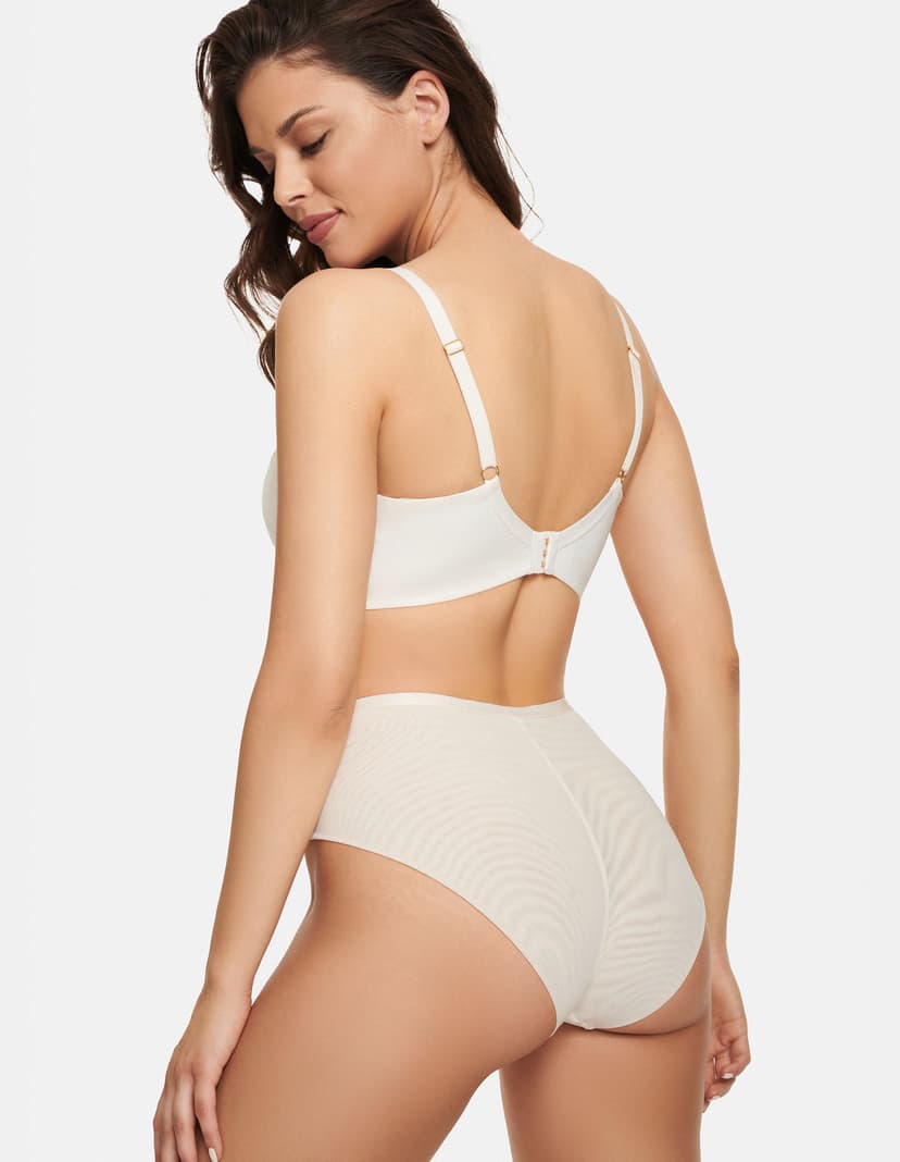 Höschen mit hoher taille pansy Anielle Ecru 2