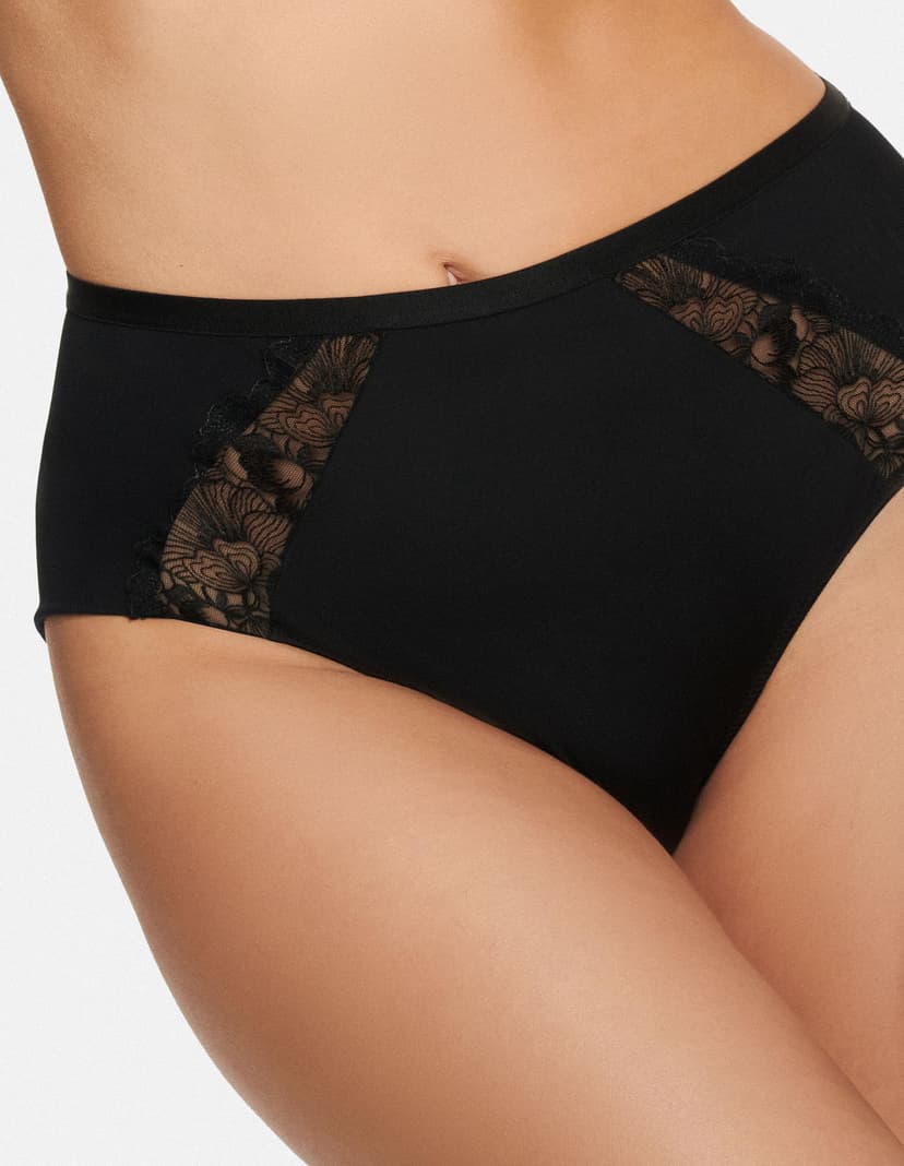 Höschen mit hoher Taile Anielle Schwarz 3