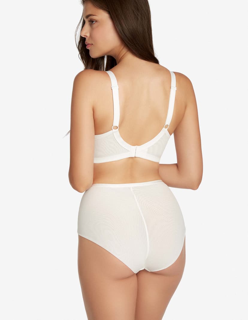 Höschen mit hoher Taille Bethany Cremefarben 3