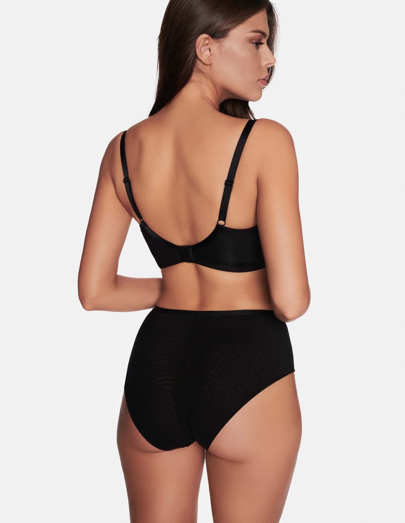 Höschen mit hoher Taille Bethany Schwarz 2