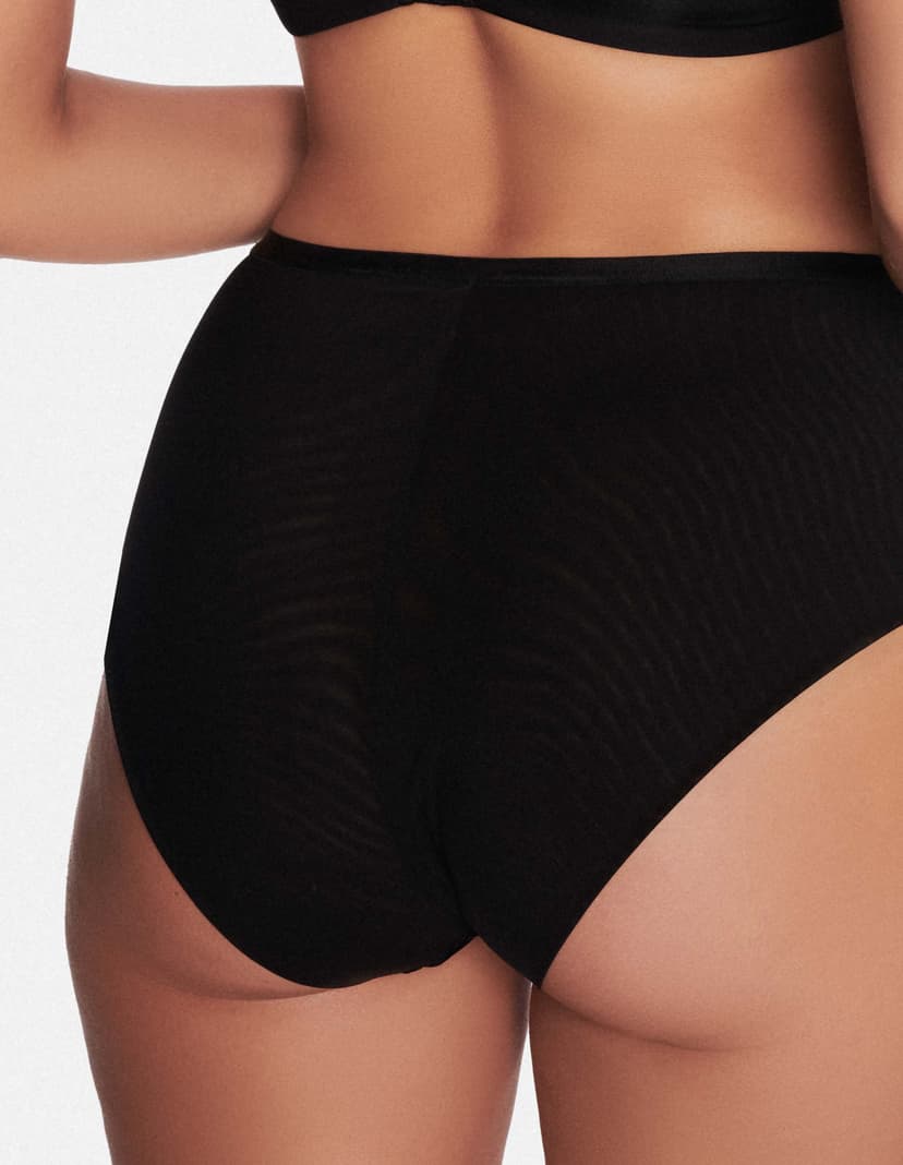 Höschen mit hoher Taille Bethany Schwarz 4