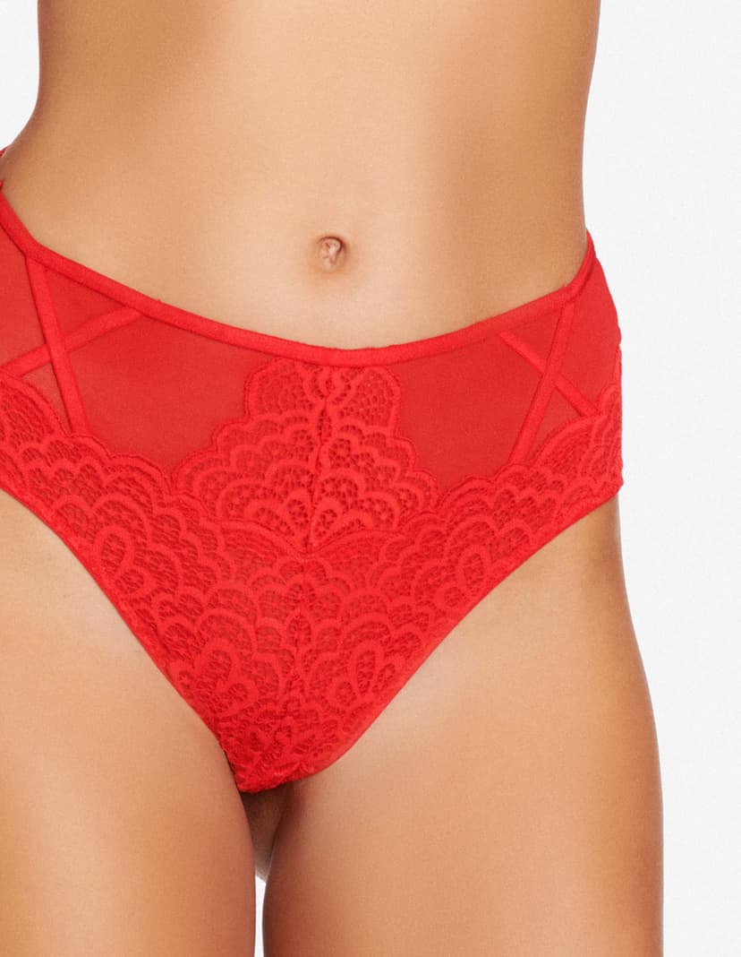 Höschen mit hoher Taille Blink Rot 3
