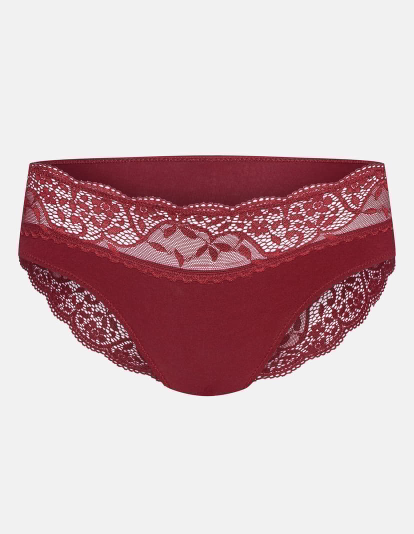 Höschen mit hoher Taille Patri Rotwein 4