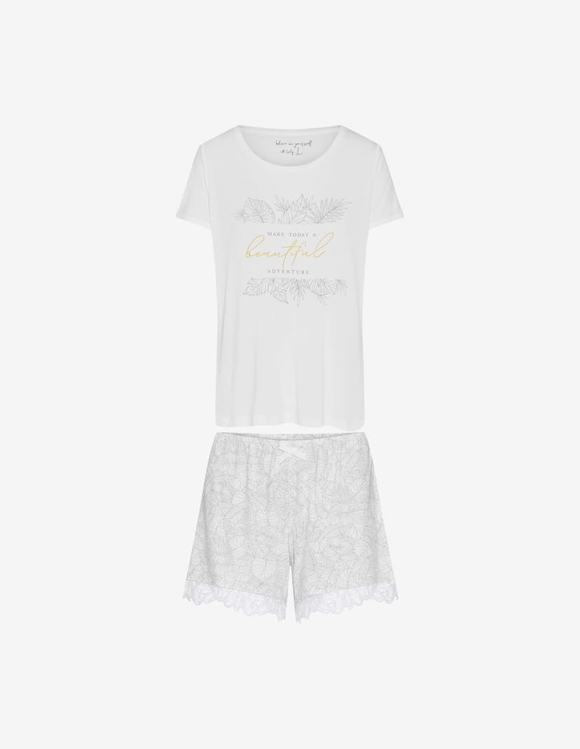 Pyjama Dawn Cremefarben 3